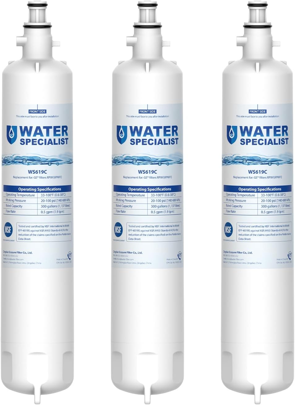 Waterspecialist Replacement Water Filter for GE Refrigerators