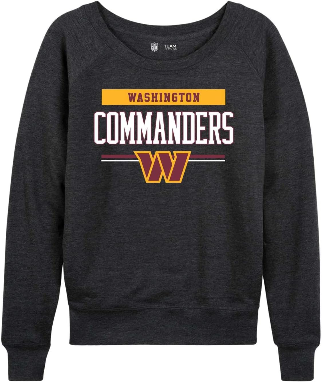 NFL Women's Plus Size Team Block Charcoal Crewneck Pullover