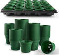 3 Inch Nursery Pots 100 Pcs with 5 Trays - Seed Starting Kit
