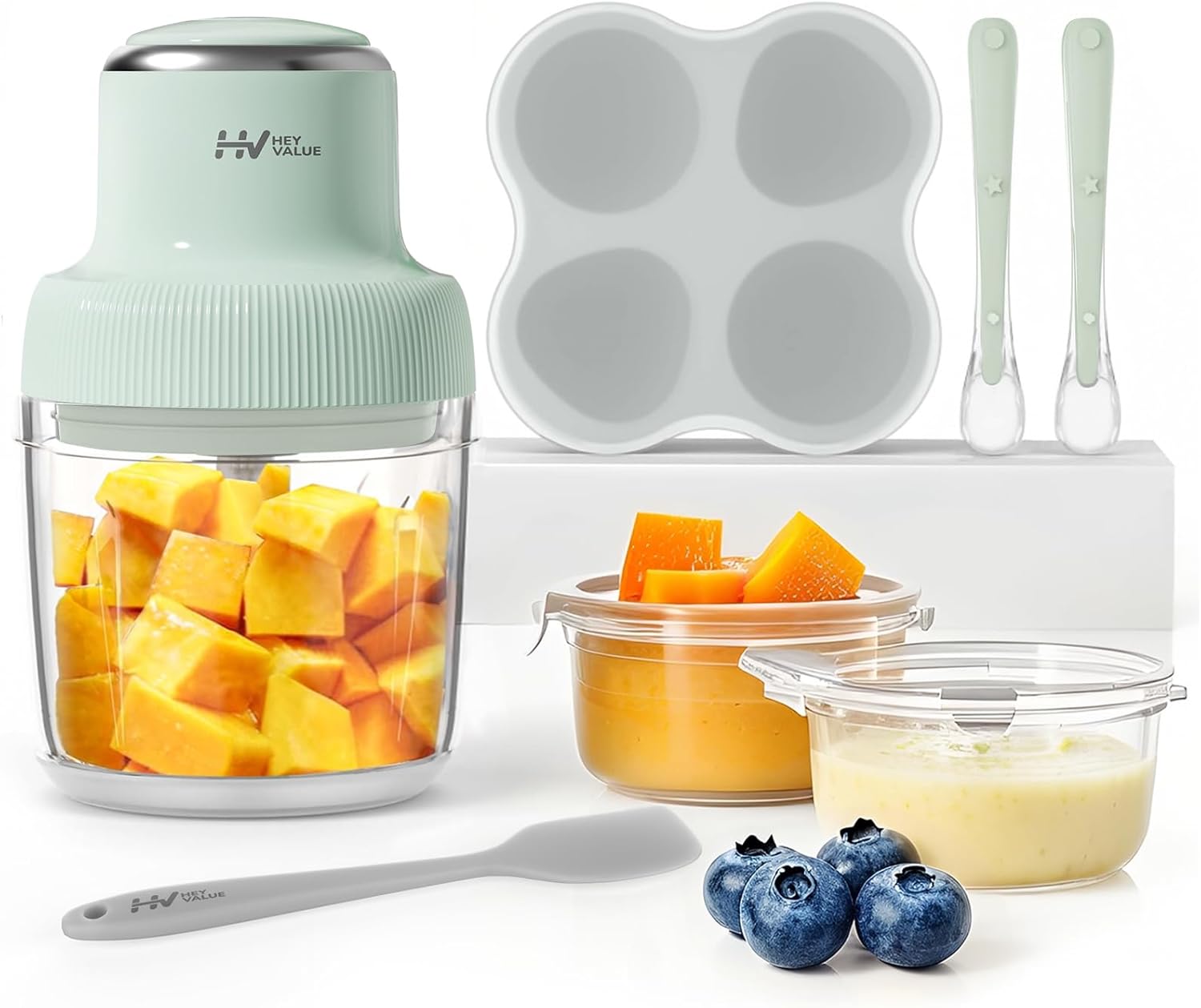 HEYVALUE Baby Food Maker: 13-in-1 Puree Blender Set
