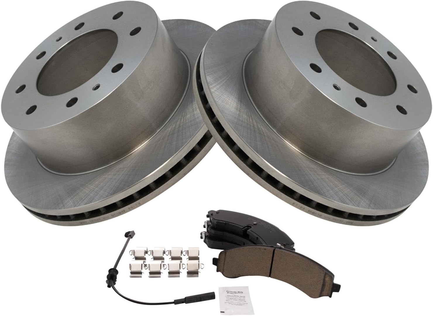 TRQ Rear Brake Pad & Rotor Kit for Chevrolet GMC Vehicles