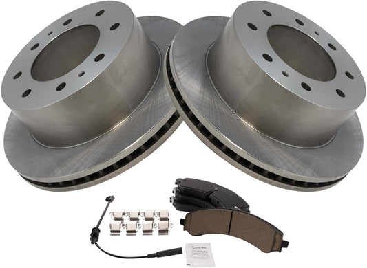 TRQ Rear Brake Pad & Rotor Kit for Chevrolet GMC Vehicles