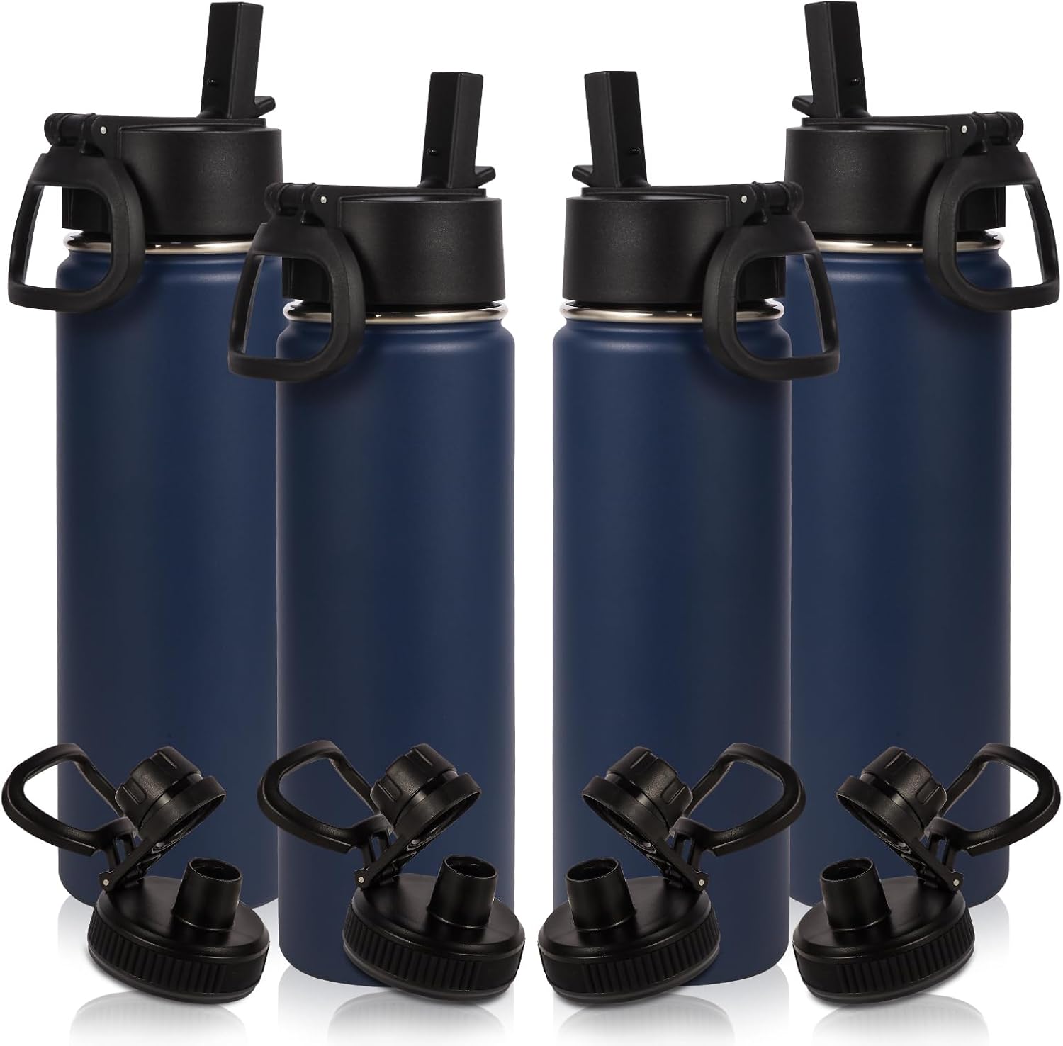 20oz Insulated Stainless Steel Water Bottle With Straw Lid
