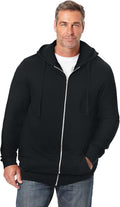 KingSize Men's Big & Tall Fleece Zip-front Hoodie Jacket - Warm Over