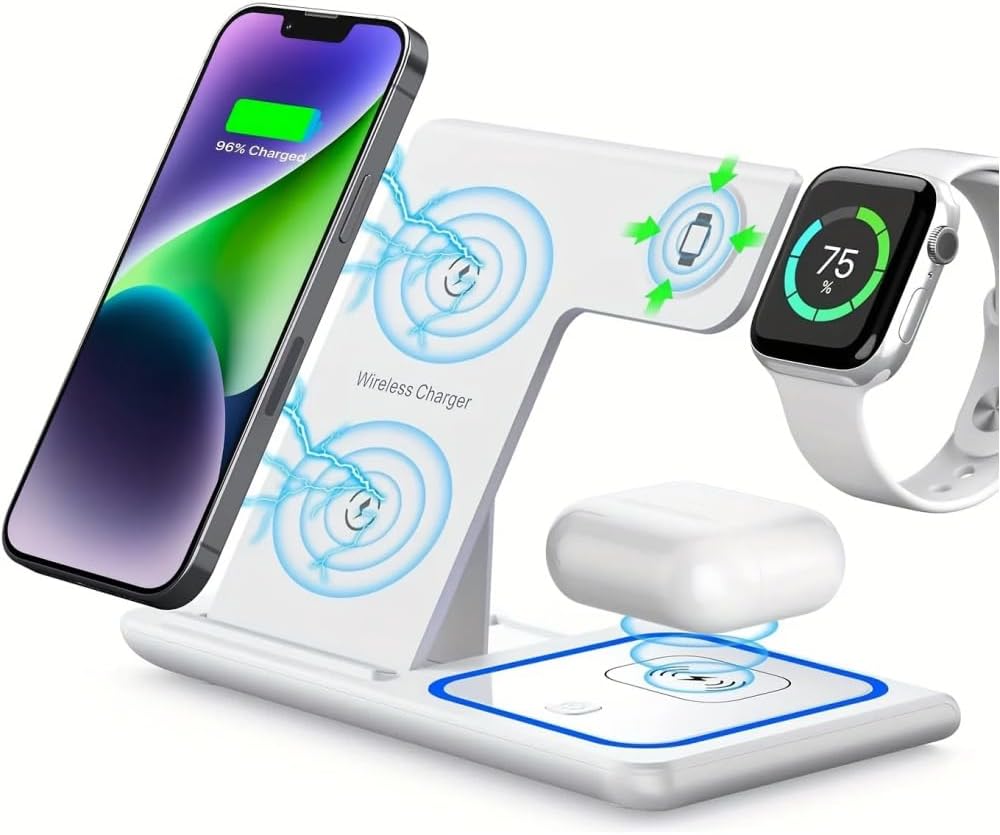 3-in-1 Fast Wireless Charging Dock - iPhone, iWatch, AirPods