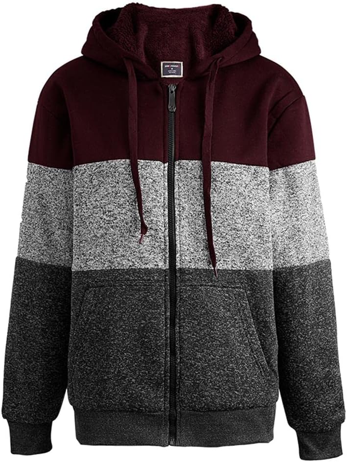 Gary Com Heavyweight Sherpa Hoodies for Men - Warm Winter Sweatshirts