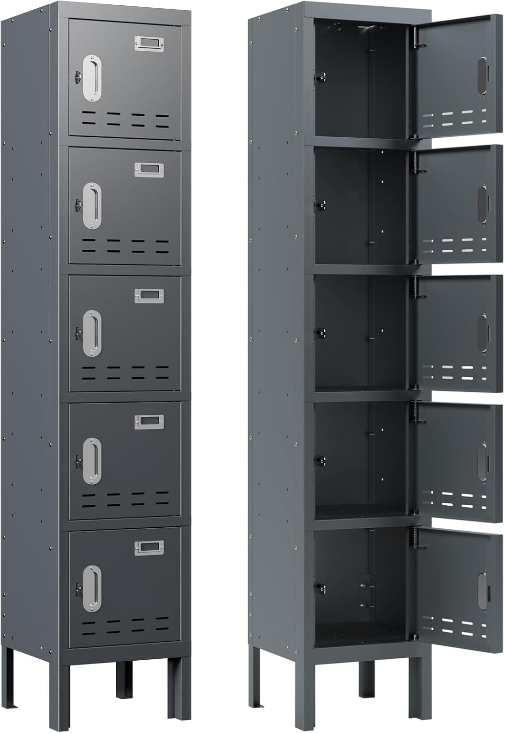 Metal Storage Locker with Lock & Card Slot for Secure Storage