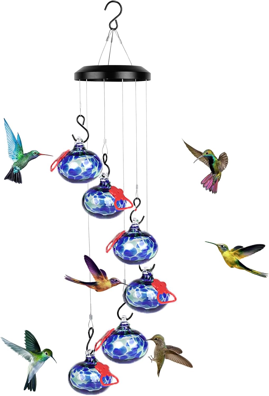 Charming Wind Chimes Hummingbird Feeders for Outdoors Hanging