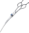 JASON 7ft Curved Dog Grooming Scissors - Ergonomic Right-Hand Shears