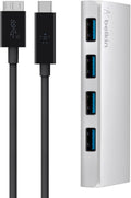 Belkin 4-Port USB-C Hub with Cable - Fast USB 3.0 Hub