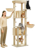 71.2 in Tall Cat Tree for Multi-Cat Homes - High Perch & Condos