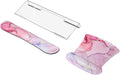 MOSISO Acrylic Keyboard Stand & Wrist Rest Set - Ergonomic Marble Pink