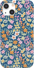 Navy Floral iPhone 13 Case Compatible with MagSafe - Slim Protection