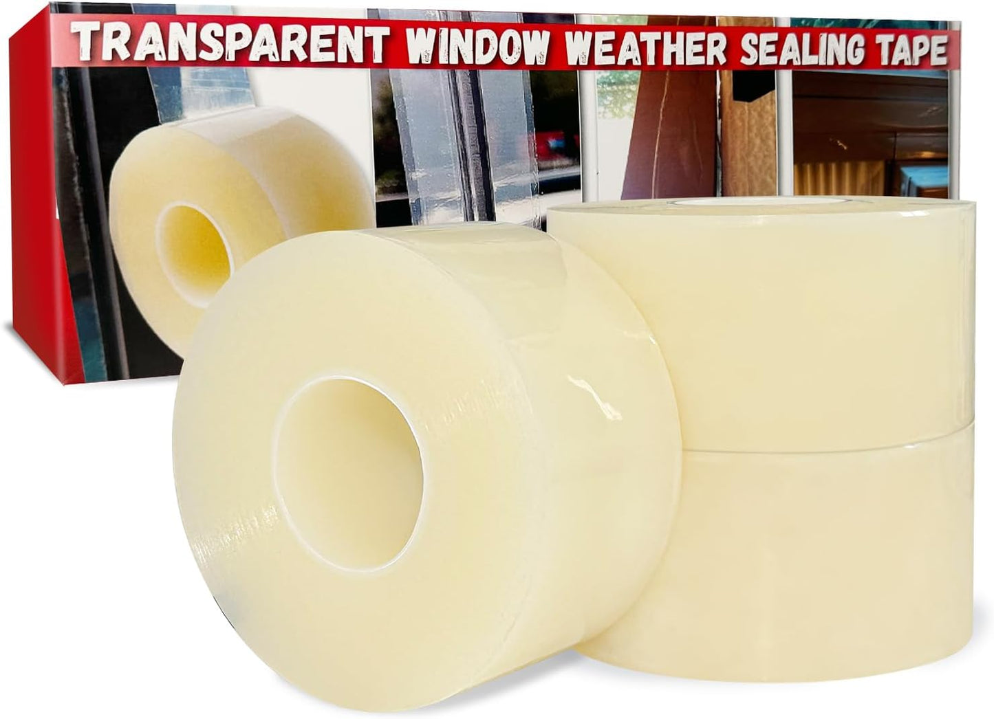Birllaid Transparent Window Weather Sealing Tape for Drafts