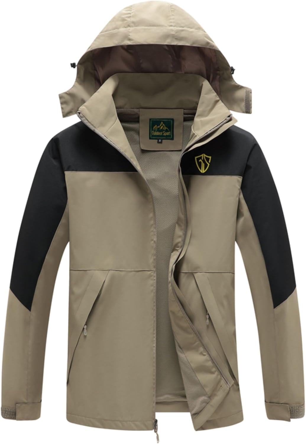 GIISAM Rain Jacket for Men - Lightweight Waterproof Windbreaker
