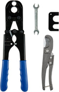 PEX Crimping Tool 1/2in & 3/4in Combo Crimp Copper Rings - Durable