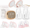 NCVI Double Electric Breast Pump with Night Light & 4400mAh Battery