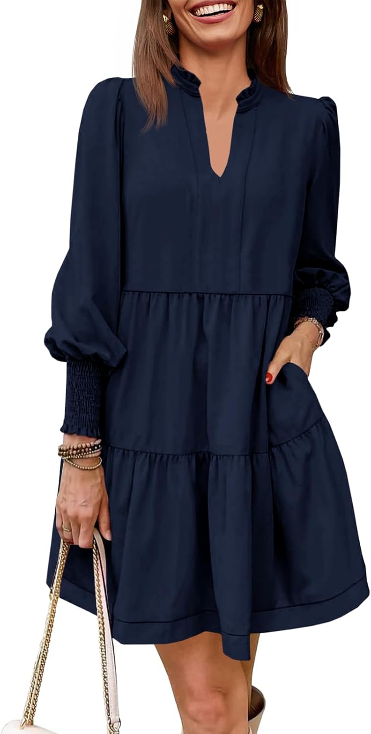 Imily Bela Womens Fall Long Sleeve Tunic Dress for All Occasions