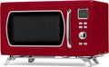 Nostalgia Mid-Century Retro Microwave Oven - 900-Watt Power