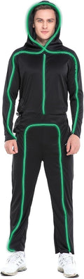 Light-up Adult Stick Figure Costume for Halloween - Flexible EL Wire