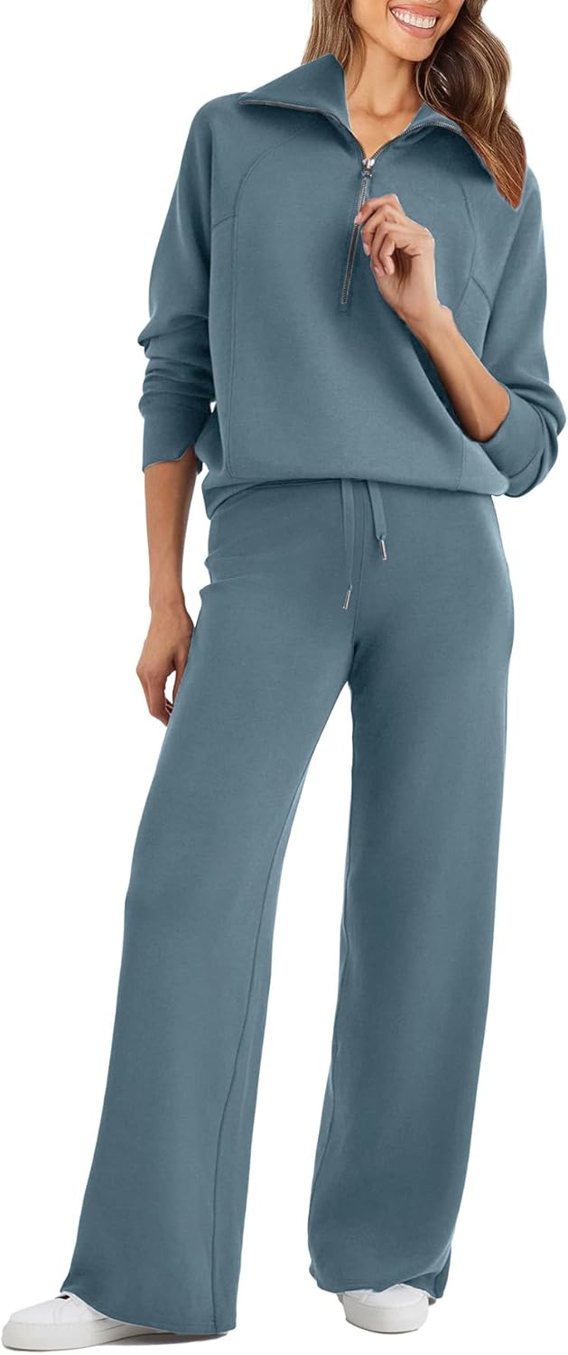 Glamaker Womens 2 Piece Outfits for Cozy Lounge and Travel