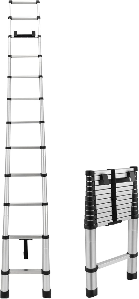 RecPro RV Telescoping Ladder 12.5ft for Lippert Units