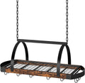 Hanging Pot Rack Ceiling Mounted Pot Hanger - Space-Saving Cookware