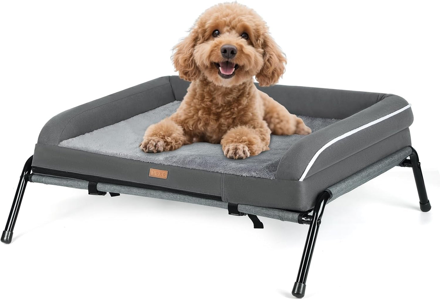 Lekereise Elevated Outdoor Dog Bed Cot for All Seasons
