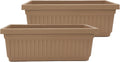 30in Sandstone Window Planter Box Pack of 2 - Long Rectangular Planter
