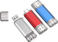 RAOYI 3 Pack 128GB USB C Flash Drive - Dual OTG Thumb Drives