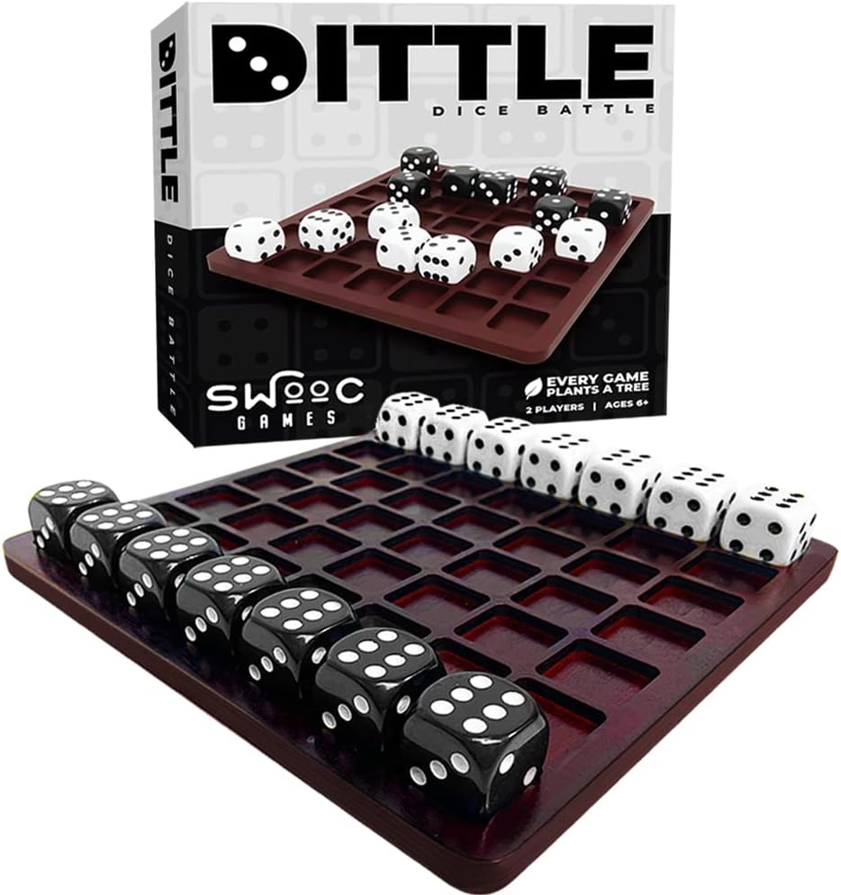 DittleTM Dice Battle - Exciting 2 Player Board Game for Adults