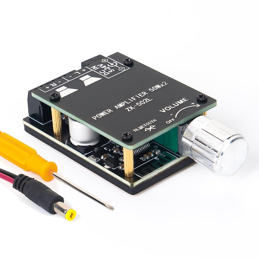 SCOOYUCK Mini Bluetooth Amp Board - 250W, Volume Control, Stable Power, DIY Home Audio