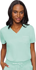 Med Couture Touch Womens Chest Pocket Tuck in Top for Comfort