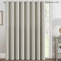 Blackout Patio Curtains 100 x 84 in Panel - Extra Wide Thermal Privacy