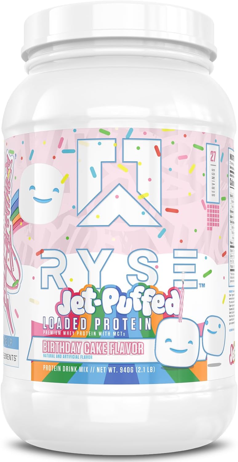 RYSE Loaded Protein Powder - Jet-Puffed Birthday Cake Flavor