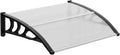 Window Awning Door Canopy 30 in x 40 in - Clear Polycarbonate