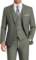 WEEN CHARM Men's 3-Piece Slim Fit Suit Set - Tailored (Style D3DZ)