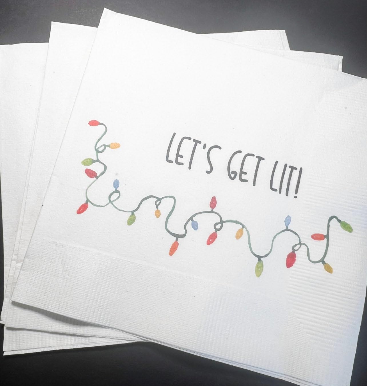 25 Funny Cocktail Napkins for a Very Merry Friendsmas!