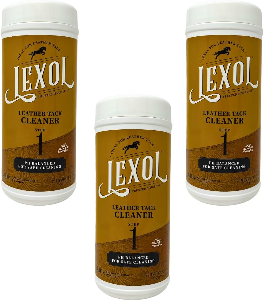 Lexol Leather Cleaner Quick Wipes - 75 Towels x3