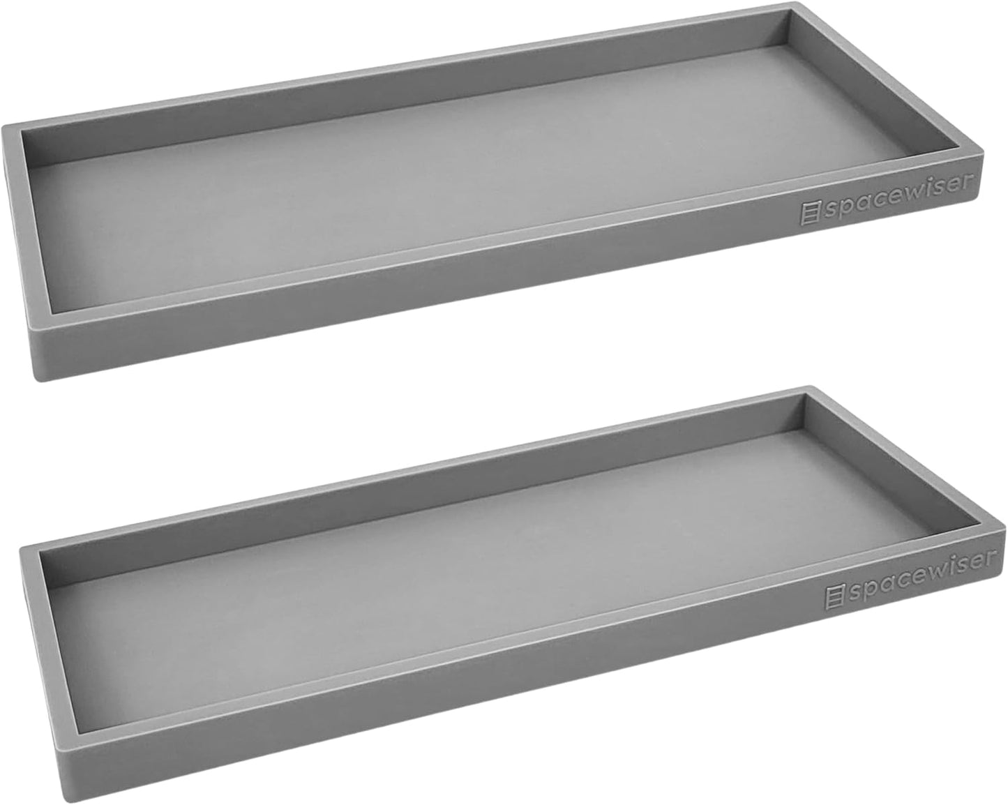 Countertop and Vanity Tray Set - 11.7in Silicone Organizers