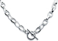 Wellesley Row Chunky Choker Necklace in Sterling Silver - Solid 8mm