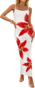 ZESICA Womens Summer Bodycon Maxi Dresses for Beach Style