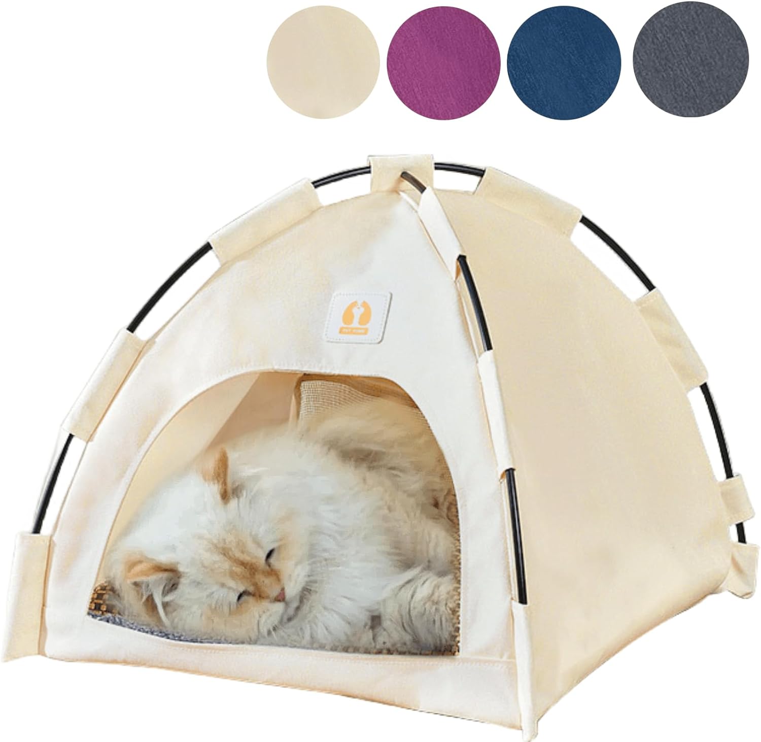 Portable All-Season Cat Tent with Cool Mat - Jatmira