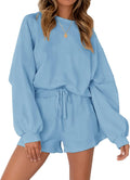 Women's Oversized Batwing Sleeve Lounge Set - Cozy 2-Piece Sweat Suit