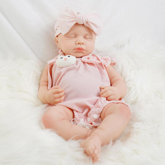 Realistic 17 Silicone Baby Doll - Handmade Details for Kids