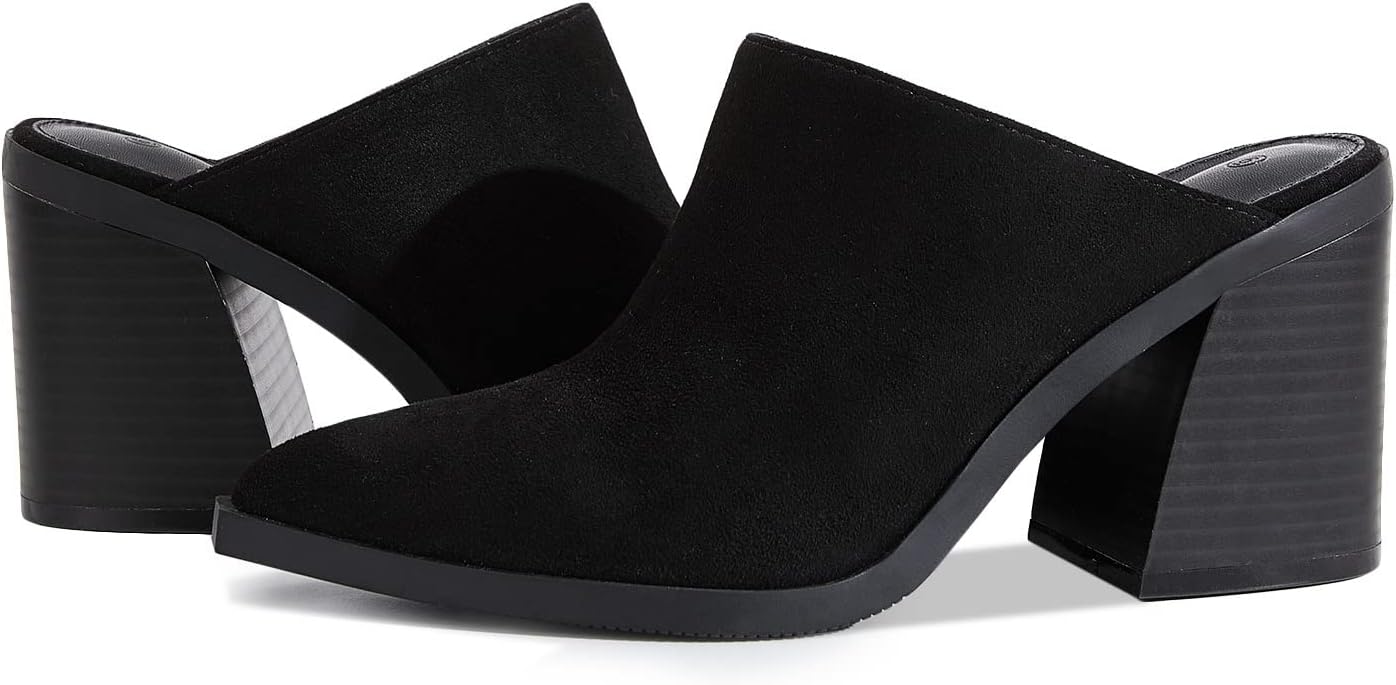 Stylish Pointed Toe Mules for Women with Chunky Block Heels