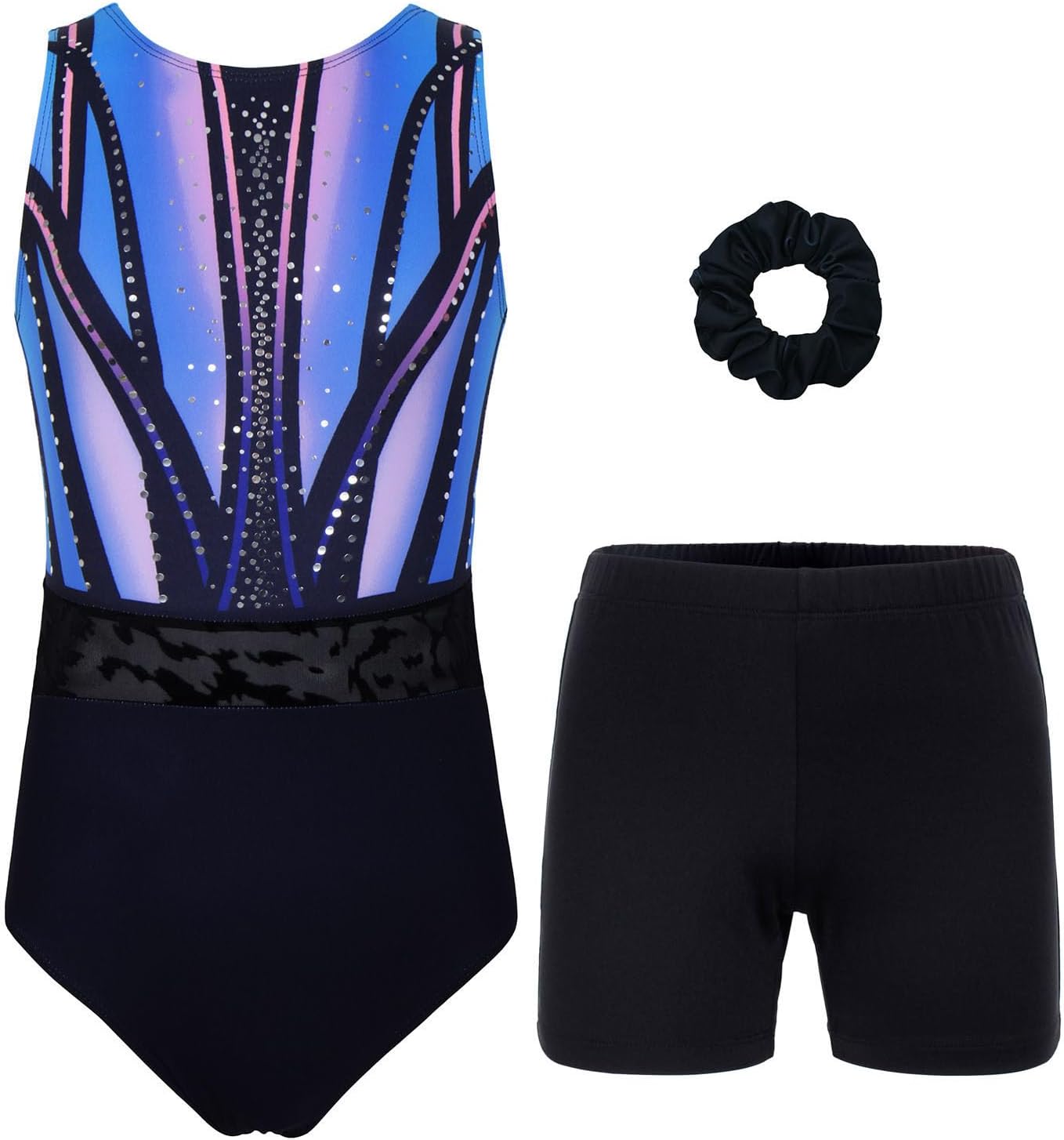 Gymnastics Leotards for Girls and Adults with Shorts Activewear