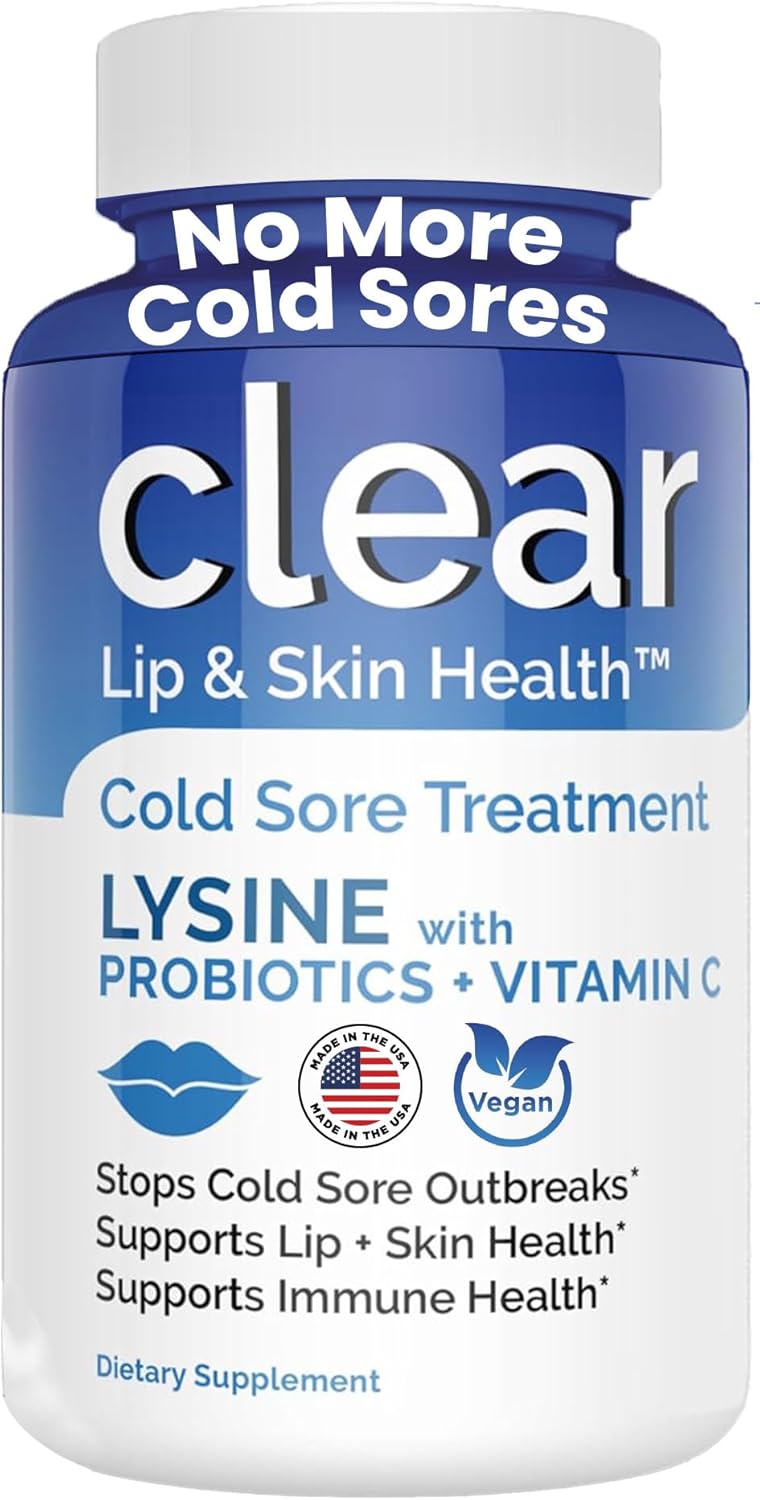Lysine Cold Sore Treatment with Pre-Probiotics & Vitamin C