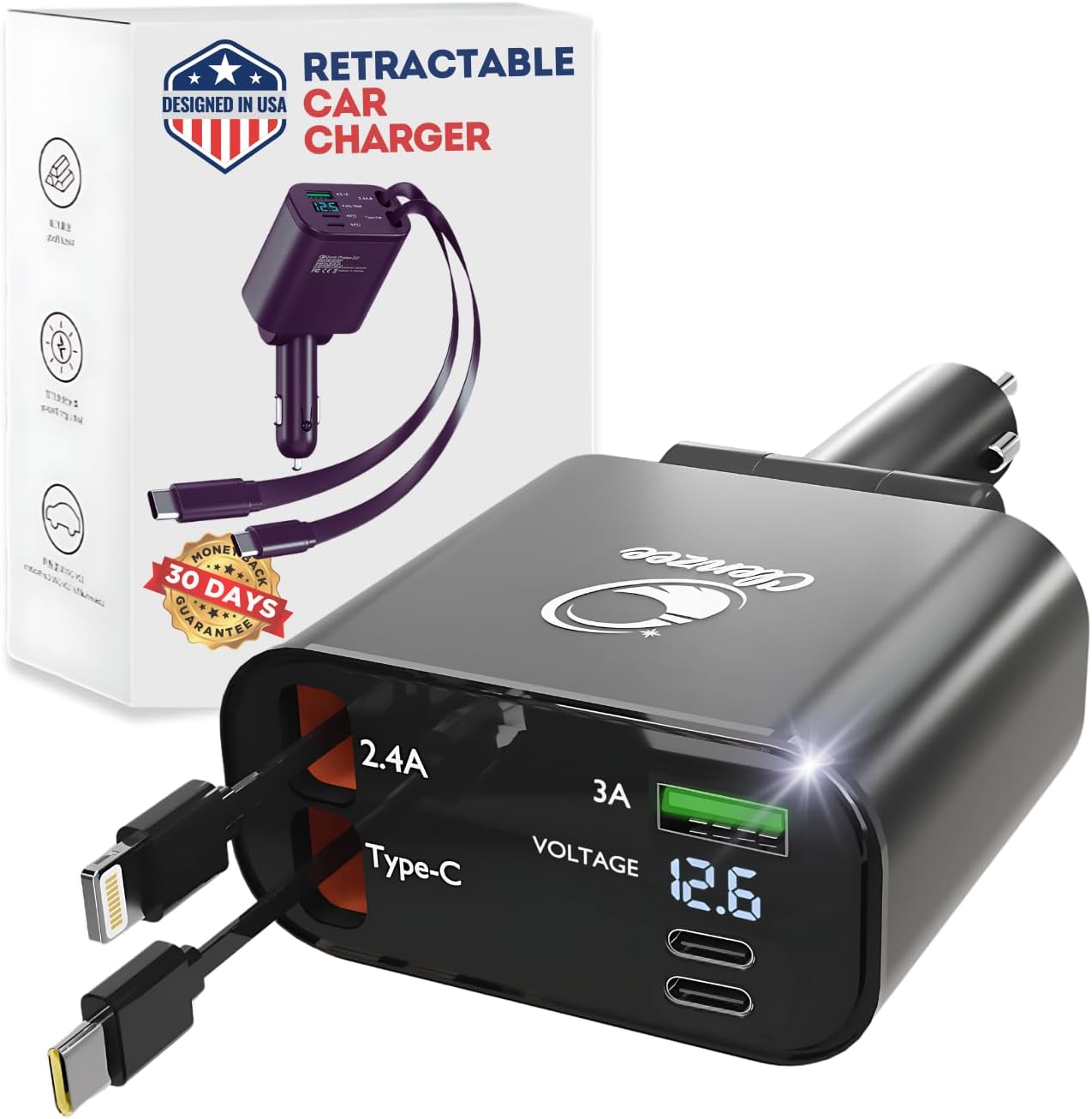 5-in-1 Fast Car Charger | Charge 5 Devices Simultaneously