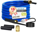 Heated Water Hose for RV 15ft - Freeze Protection to -40F
